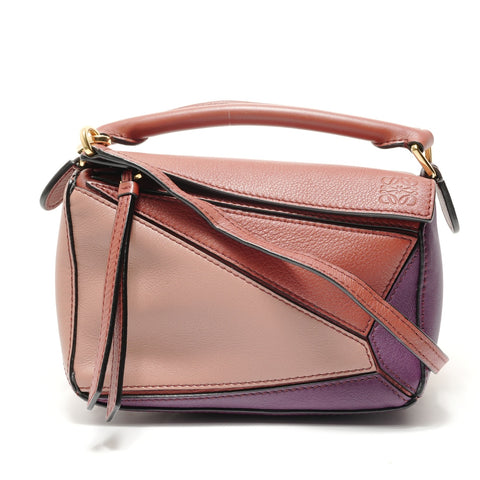LOEWE Anagram Puzzle Bag Mini Shoulder Bag pink WS28916