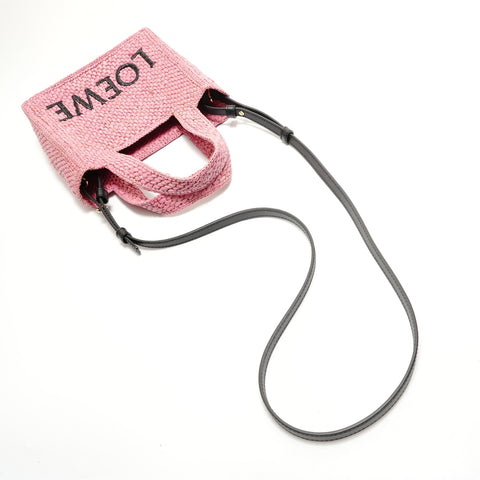 LOEWE Font Tote Bag Mini Shoulder Bag pink WS28918