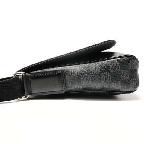 LOUIS VUITTON 2013 Damier Graphite District PM Shoulder Bag gray WS28920