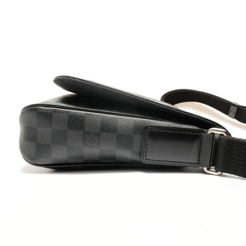 LOUIS VUITTON 2013 Damier Graphite District PM Shoulder Bag gray WS28920