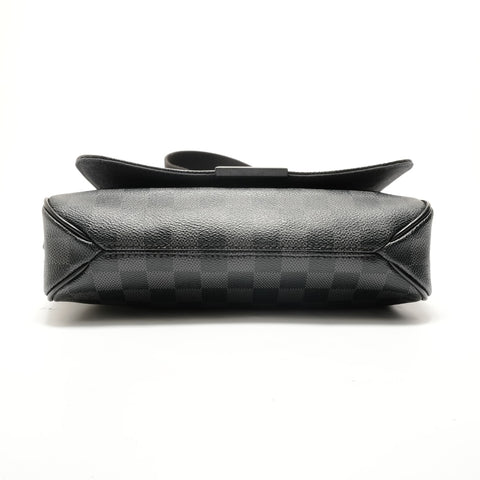 LOUIS VUITTON 2013 Damier Graphite District PM Shoulder Bag gray WS28920
