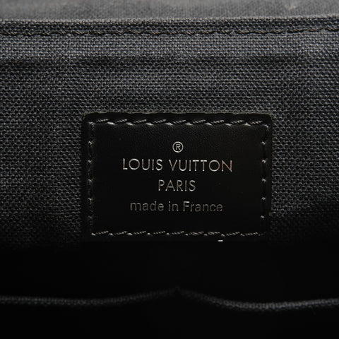 LOUIS VUITTON 2013 Damier Graphite District PM Shoulder Bag gray WS28920