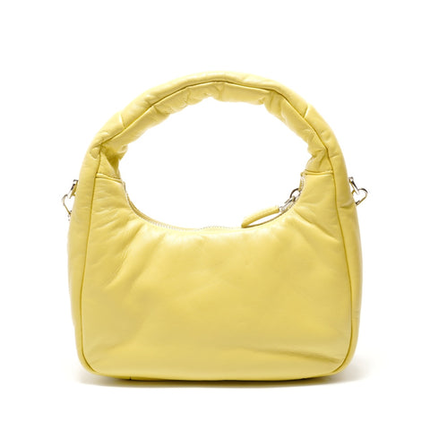 PRADA 2-way Padded Mini Soft Nappa Leather Shoulder Bag yellow WS28922