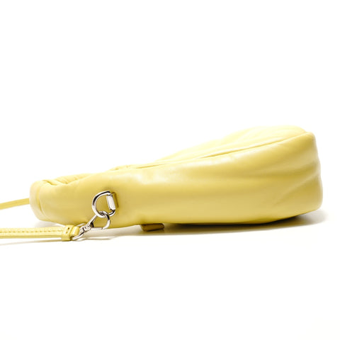 PRADA 2-way Padded Mini Soft Nappa Leather Shoulder Bag yellow WS28922