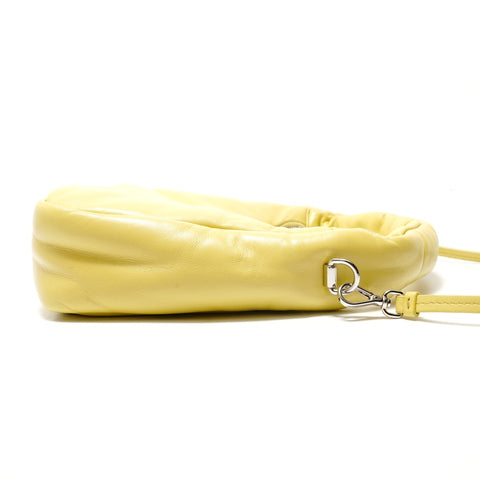 PRADA 2-way Padded Mini Soft Nappa Leather Shoulder Bag yellow WS28922