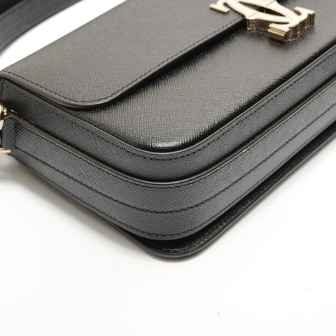 CARTIER Double C de Cartier East West Shoulder Bag black WS28923