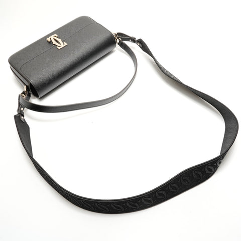 CARTIER Double C de Cartier East West Shoulder Bag black WS28923
