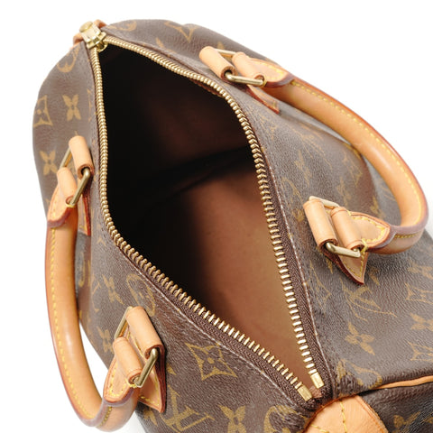 LOUIS VUITTON Monogram Speedy 25 (2003 model) Handbag Brown WS28924