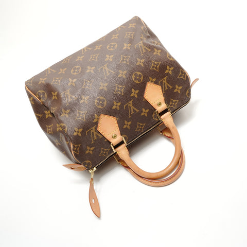 LOUIS VUITTON Monogram Speedy 25 (2003 model) Handbag Brown WS28924