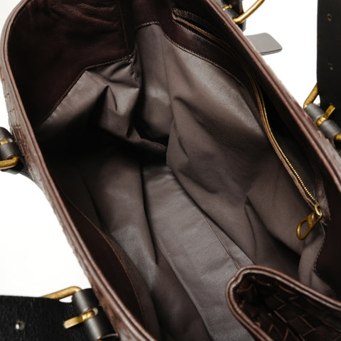 BOTTEGAVENETA INTRECCIATO Handbag Brown WS28926