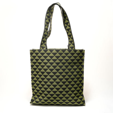 PRADA Embroidery fabric Tote Bag green WS28927
