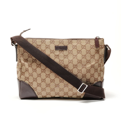 GUCCI GG canvas Shoulder Bag beige WS28930