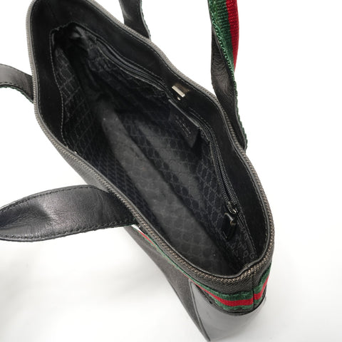 GUCCI Sherry line Handbag black WS28933
