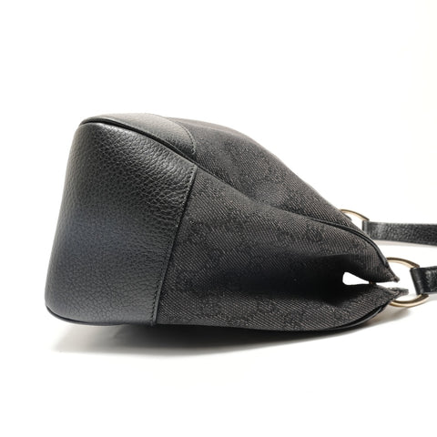 GUCCI GG canvas Shoulder Bag black WS28934