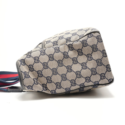 GUCCI Shelly line GG pattern Handbag Navy WS28935