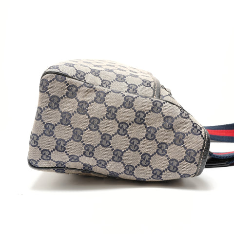 GUCCI Shelly line GG pattern Handbag Navy WS28935