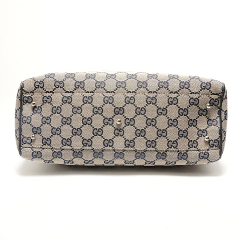 GUCCI Shelly line GG pattern Handbag Navy WS28935