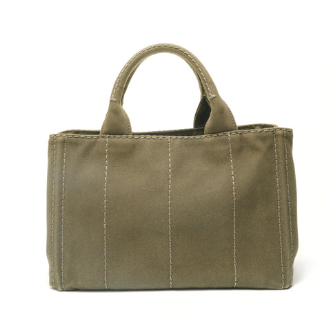 PRADA Canapa Handbag khaki WS28936