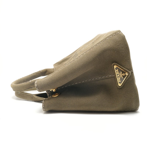 PRADA Canapa Handbag khaki WS28936