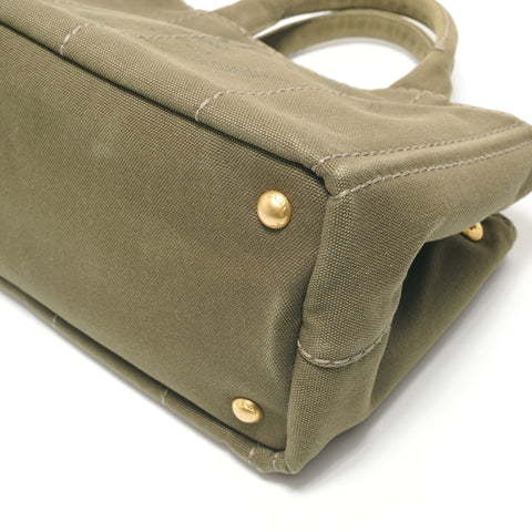 PRADA Canapa Handbag khaki WS28936