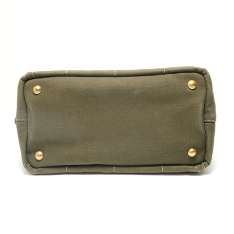 PRADA Canapa Handbag khaki WS28936
