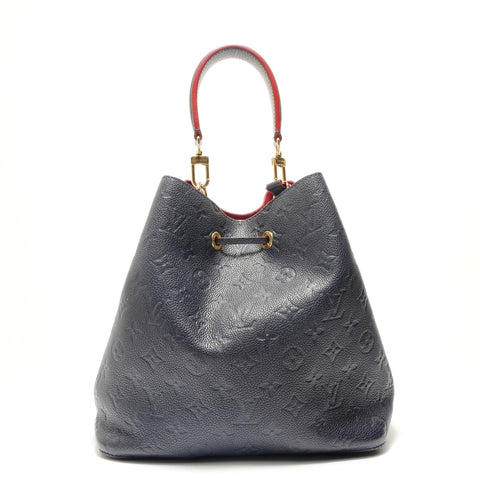 LOUIS VUITTON Monogram Empreinte Neo No 2021-2025 Shoulder Bag Navy WS28937