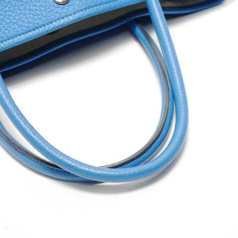 HERMES � P stamp, 2012 Garden Party Vache Country Blue Royal Tote Bag blue WS28938
