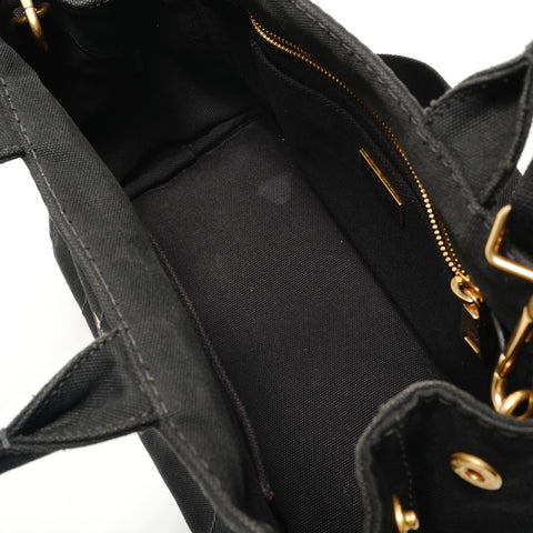 PRADA Canapa SS 2WAY Handbag black WS28939