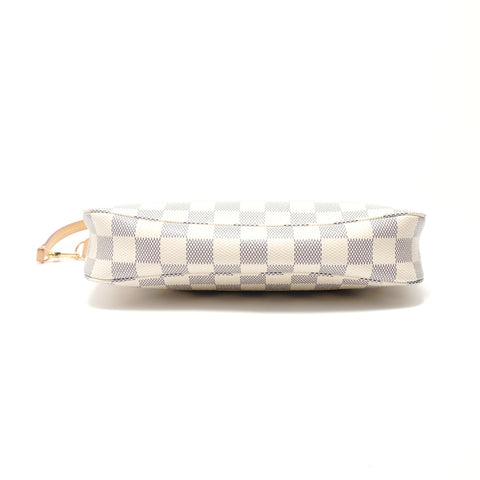 LOUIS VUITTON Azur Damier Pochette Accessoires, made in 2012. Shoulder Bag white WS28940