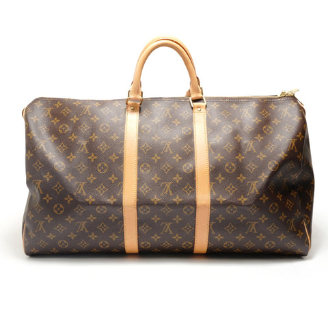 LOUIS VUITTON Monogram Keepall Bandoulire 55 (2008 model) Boston bag Brown WS28941