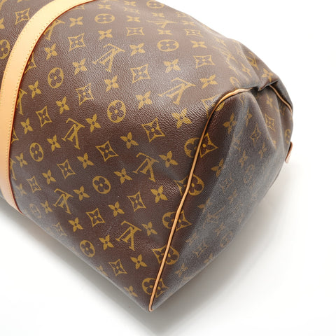 LOUIS VUITTON Monogram Keepall Bandoulire 55 (2008 model) Boston bag Brown WS28941
