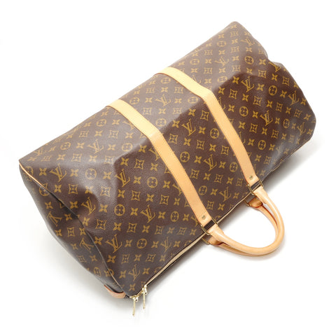 LOUIS VUITTON Monogram Keepall Bandoulire 55 (2008 model) Boston bag Brown WS28941