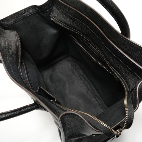 CELINE Luggage Medium Shopper Shoulder Bag black WS28943