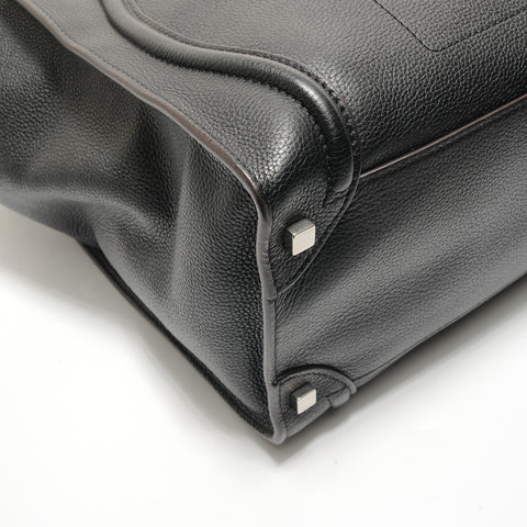 CELINE Luggage Medium Shopper Shoulder Bag black WS28943