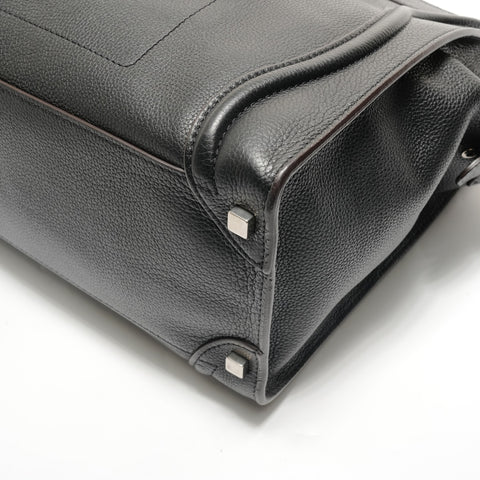 CELINE Luggage Medium Shopper Shoulder Bag black WS28943