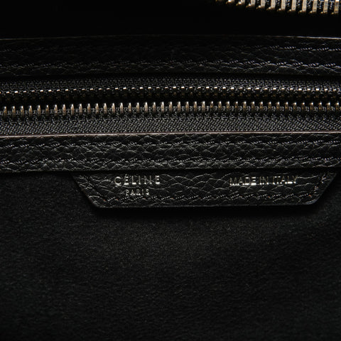 CELINE Luggage Medium Shopper Shoulder Bag black WS28943