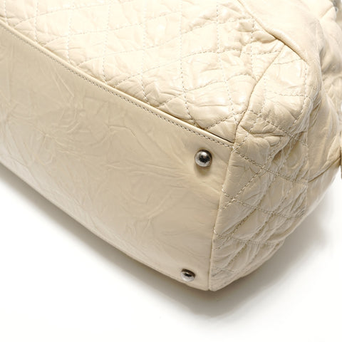 CHANEL Item No. 13, 2006-2007, Leather Quilted, COCO Mark Shoulder Bag beige WS28945