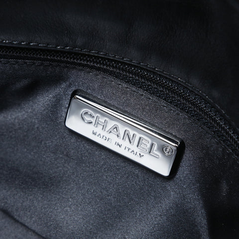 CHANEL Camellia Chain Shoulder Lamb Shoulder Bag black WS28947