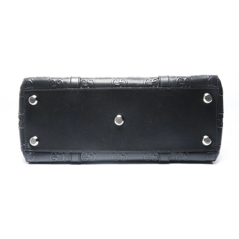 GUCCI GG embossed tote Tote Bag black WS28949