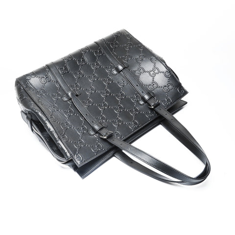 GUCCI GG embossed tote Tote Bag black WS28949