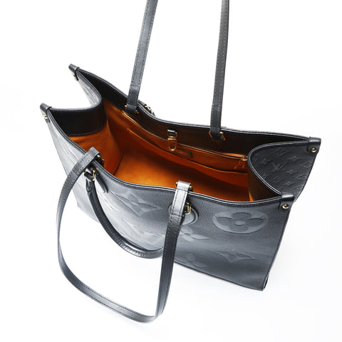 LOUIS VUITTON OnTheGo GM Monogram Empreinte Noir Tote Bag black WS28950