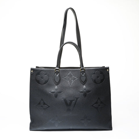 LOUIS VUITTON OnTheGo GM Monogram Empreinte Noir Tote Bag black WS28950