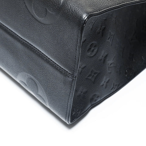 LOUIS VUITTON OnTheGo GM Monogram Empreinte Noir Tote Bag black WS28950