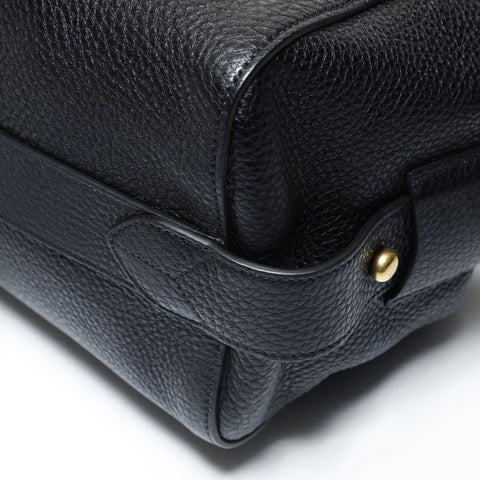 PRADA Vitello Daino Leather Duffle Bag 2-Way Shoulder Bag black WS28951