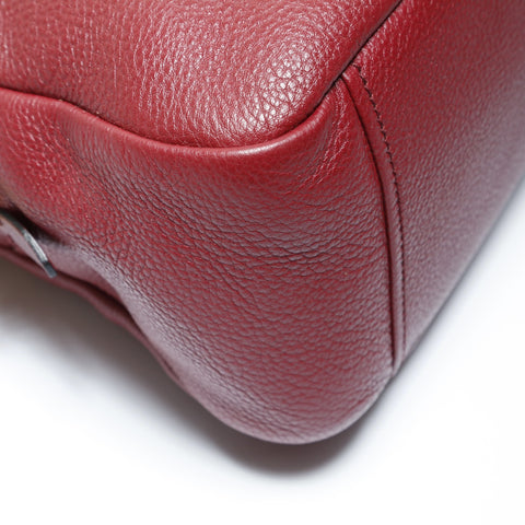 PRADA 2WAY Vitello Phoenix 1BB087 Shoulder Bag Red WS28952