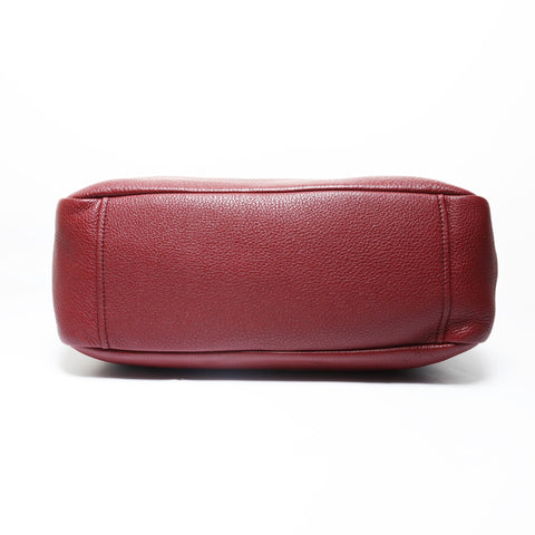 PRADA 2WAY Vitello Phoenix 1BB087 Shoulder Bag Red WS28952
