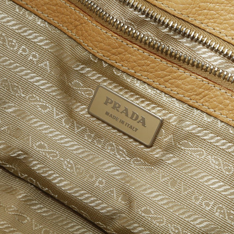 PRADA Python buckle tote bag, leather, LN09611 Shoulder Bag beige WS28953