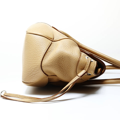 PRADA Python buckle tote bag, leather, LN09611 Shoulder Bag beige WS28953