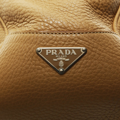 PRADA Python buckle tote bag, leather, LN09611 Shoulder Bag beige WS28953
