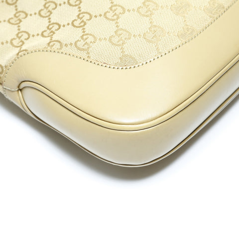 GUCCI GG Canvas One Belt Jackie Shoulder Bag beige WS28955